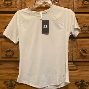 Under Armour RUSH S/S Fitted Shirt Pale Mint Green Women’s Small NWT